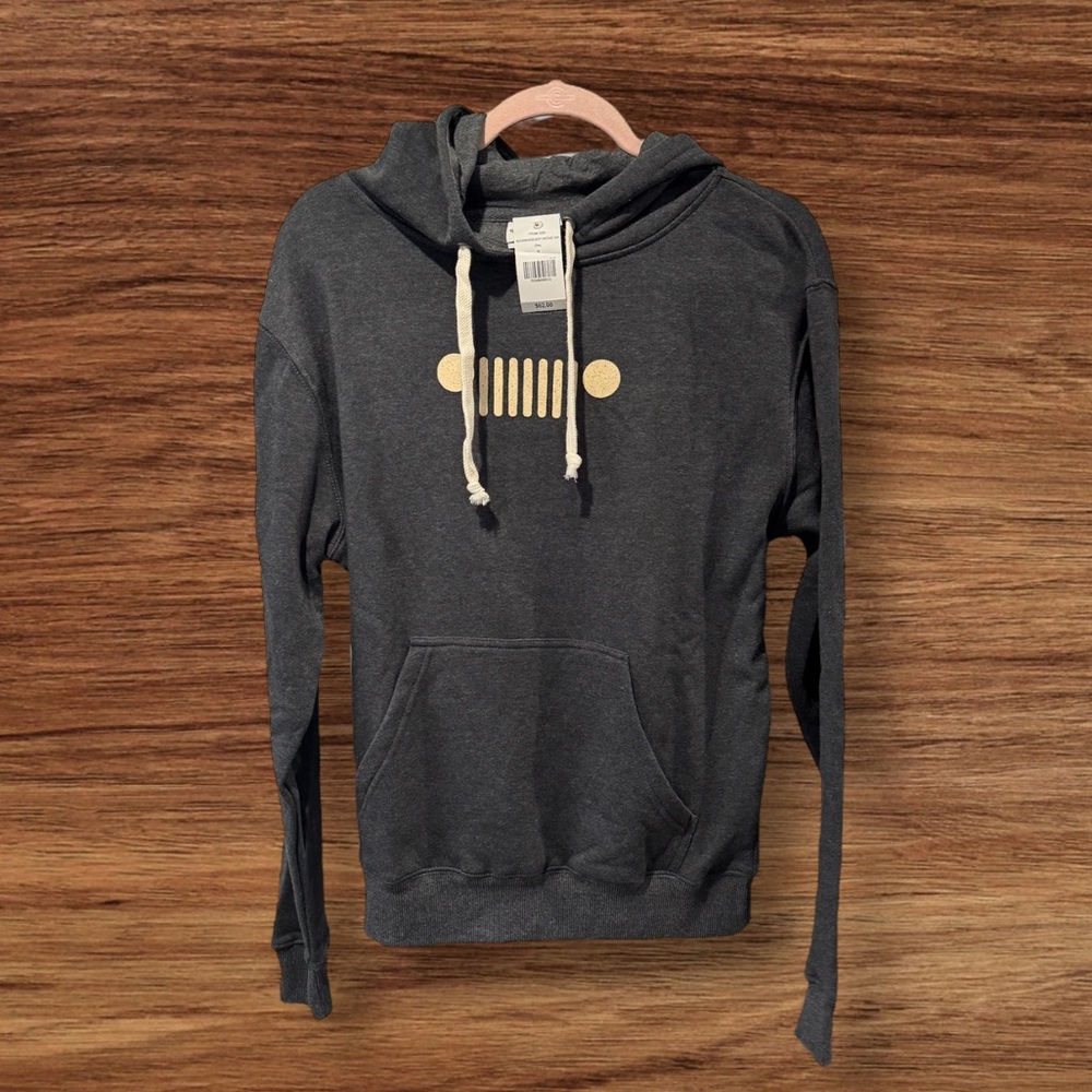 JEDCO Women’s Charcoal Vintage USA JEEP Hoodie NWT Medium